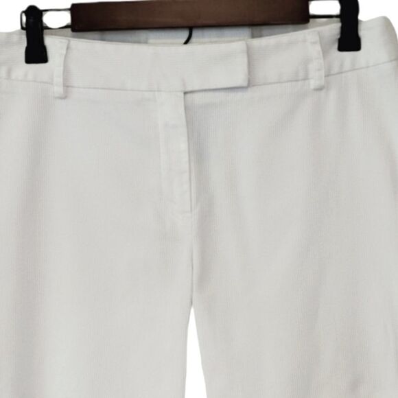 Unlisted By Kenith Cole White Pique Cropped Summer Pants Size 8 - Picture 3 of 7